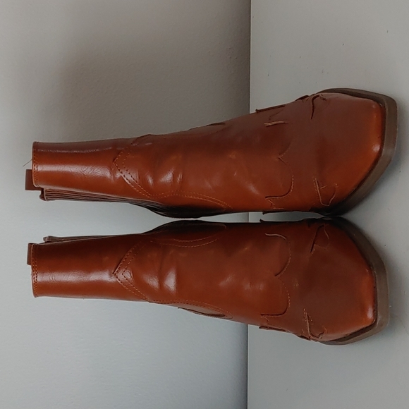 Womens 9.5 Scoop Western Booties - Picture 2 of 3